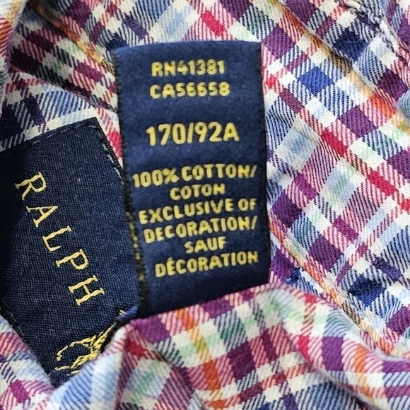 Ralph Lauren Plaid Button Down Dress Shirt - Picture 6 of 6